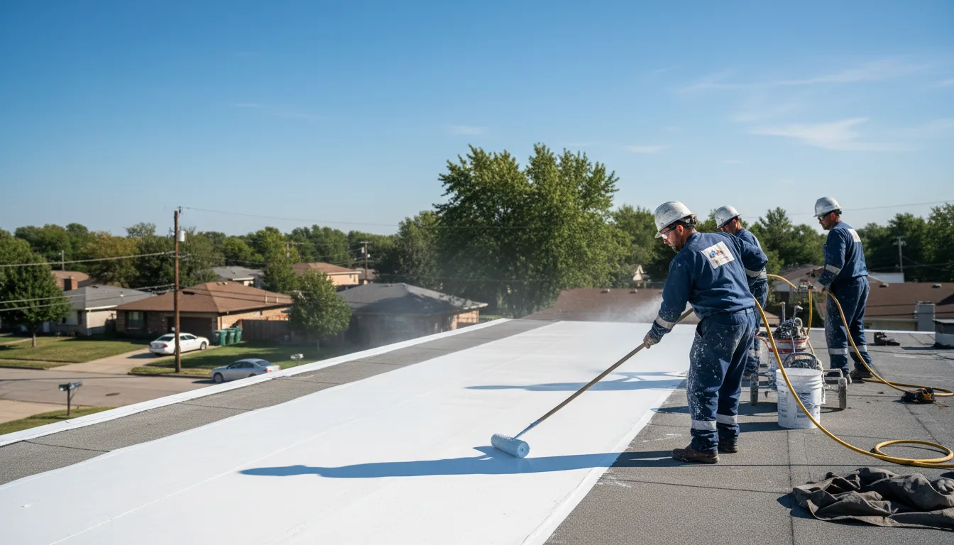 Commercial roof coating in Volga, IA near me